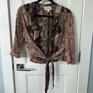 Cleobella tie front blouse